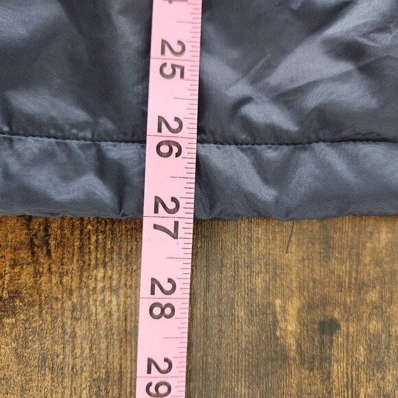 Vintage Adidas Med Navy Blue W Bright Yellow Full Zip Lined Nylon Windbreaker - Picture 5 of 9